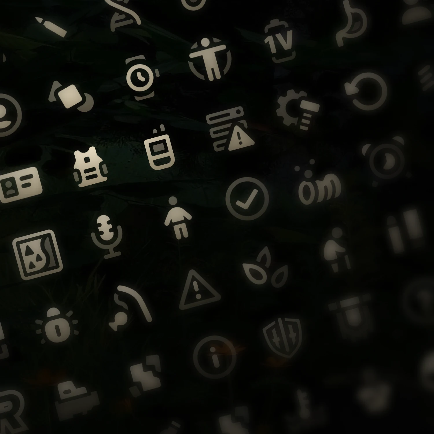 A selection of icons from the Ardem interface library