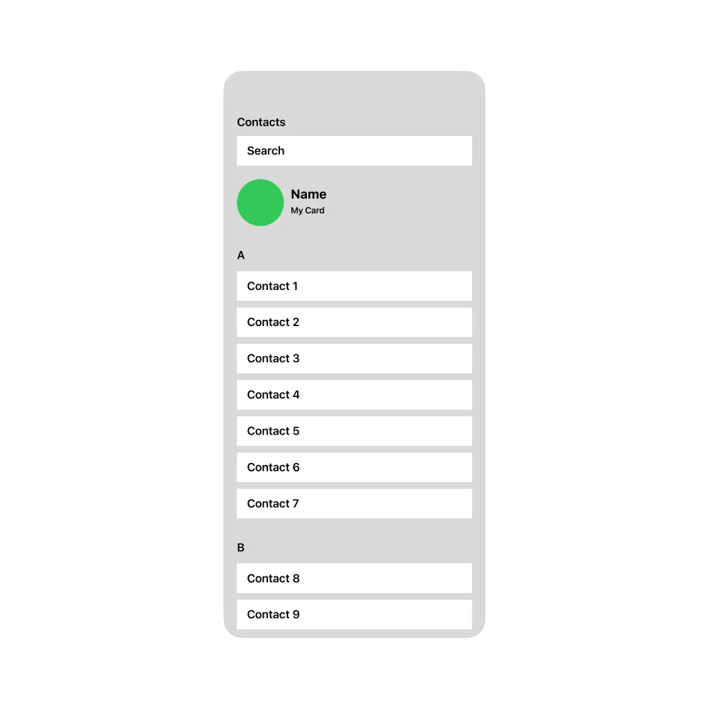 Contacts greybox
