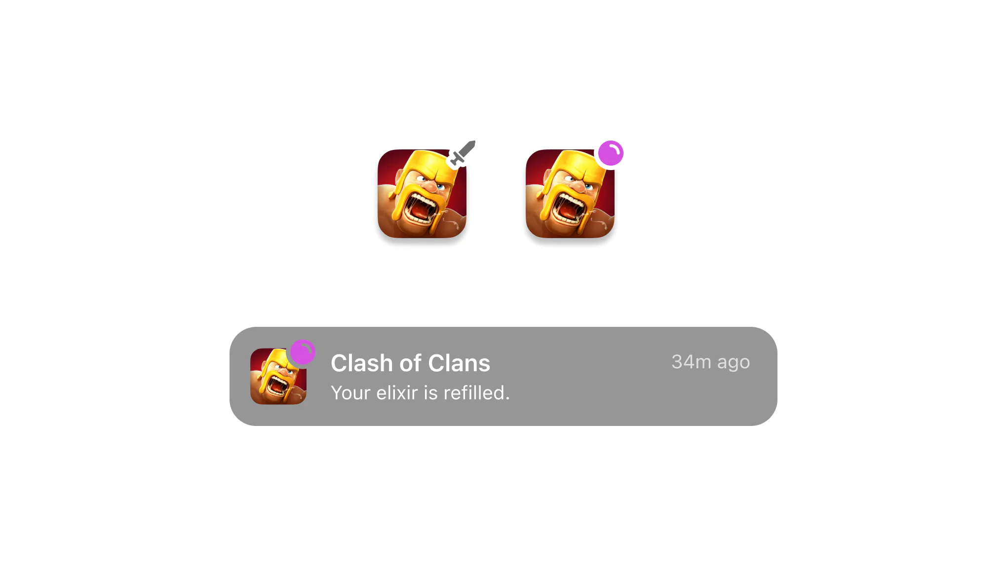 Clash of Clans notifications