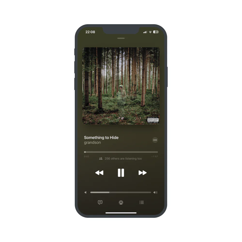 Apple Music others listening concept