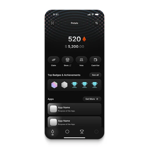 App landing page