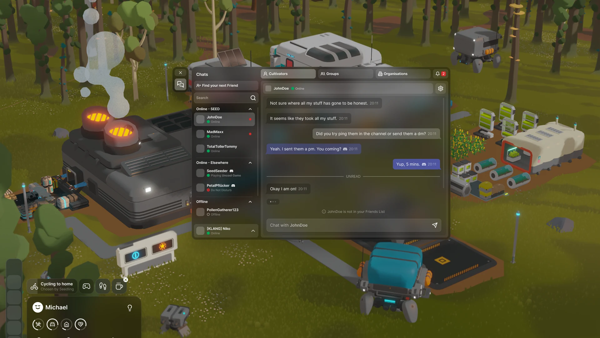 SEED Discord Integration chat interface