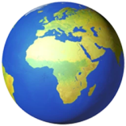 Globe showing Europe and Africa