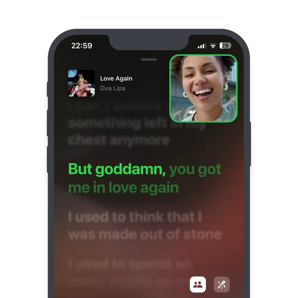Facetime Karaoke Concept